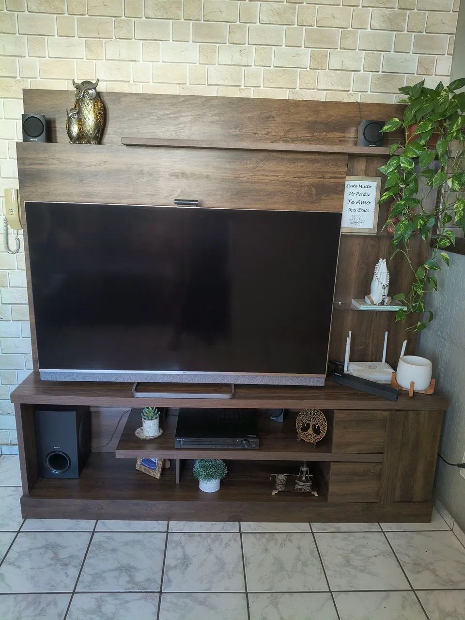 Rack com painel para tv