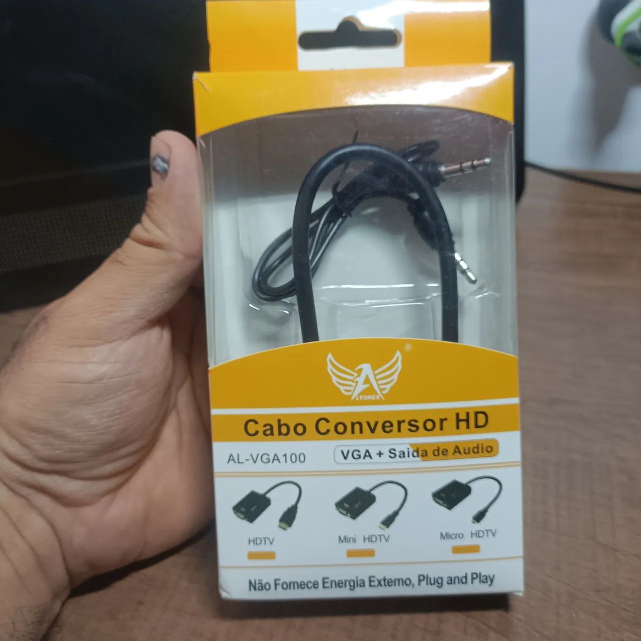 CABO CONVERSOR HD (VGA + SAIDA DE ÁUDIO)