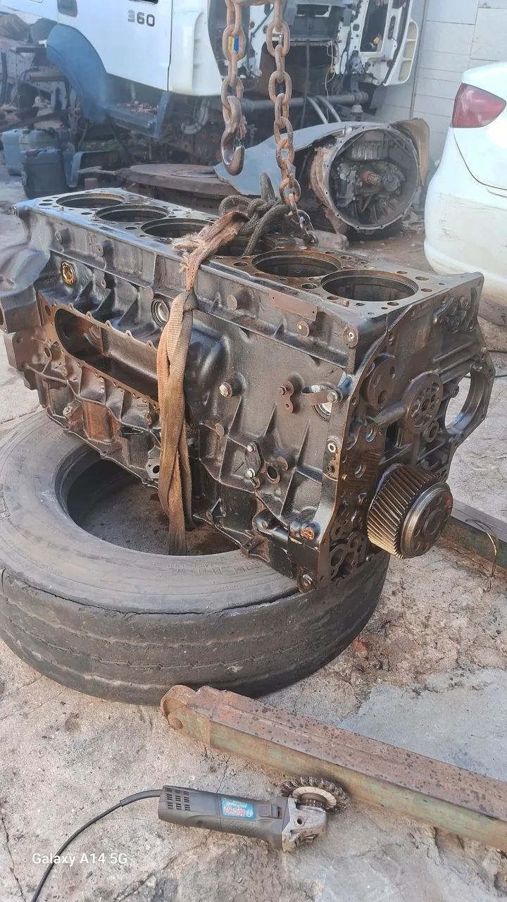 Bloco do motor com eixo std