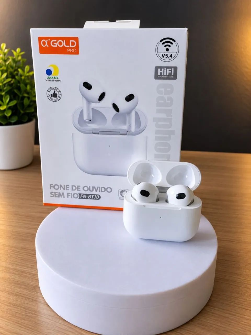 Fone Bluetooth Alpha Gold Pro V5.4 - Novo, Ótimo Som e Sem Fio - Foto 2