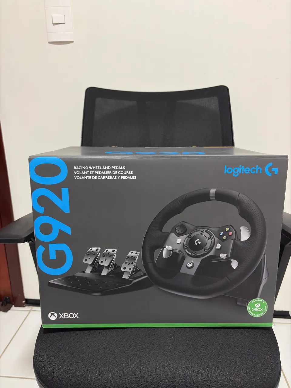 Volante Logitech G920 + Pedais - Xbox/PC - Foto 4