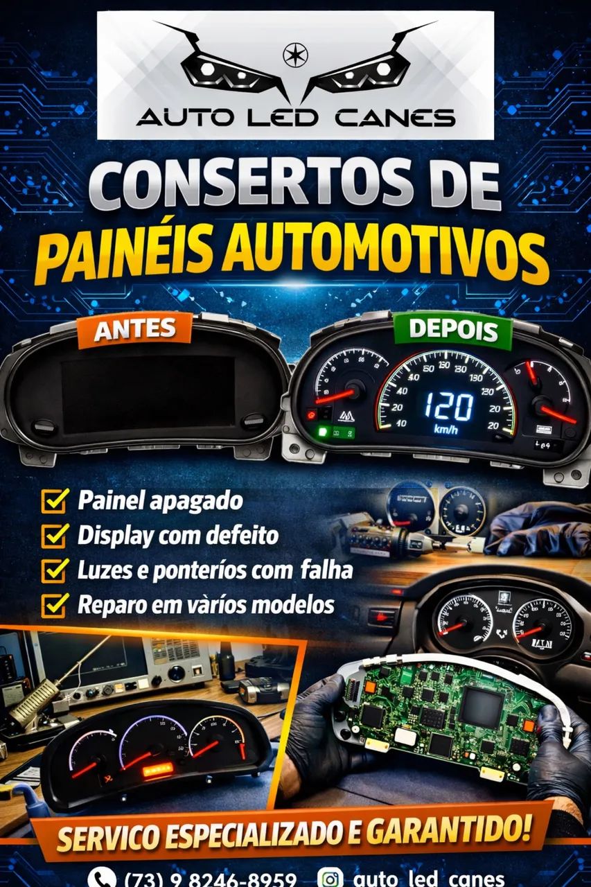 Reparo e personalização de painéis automotivos 