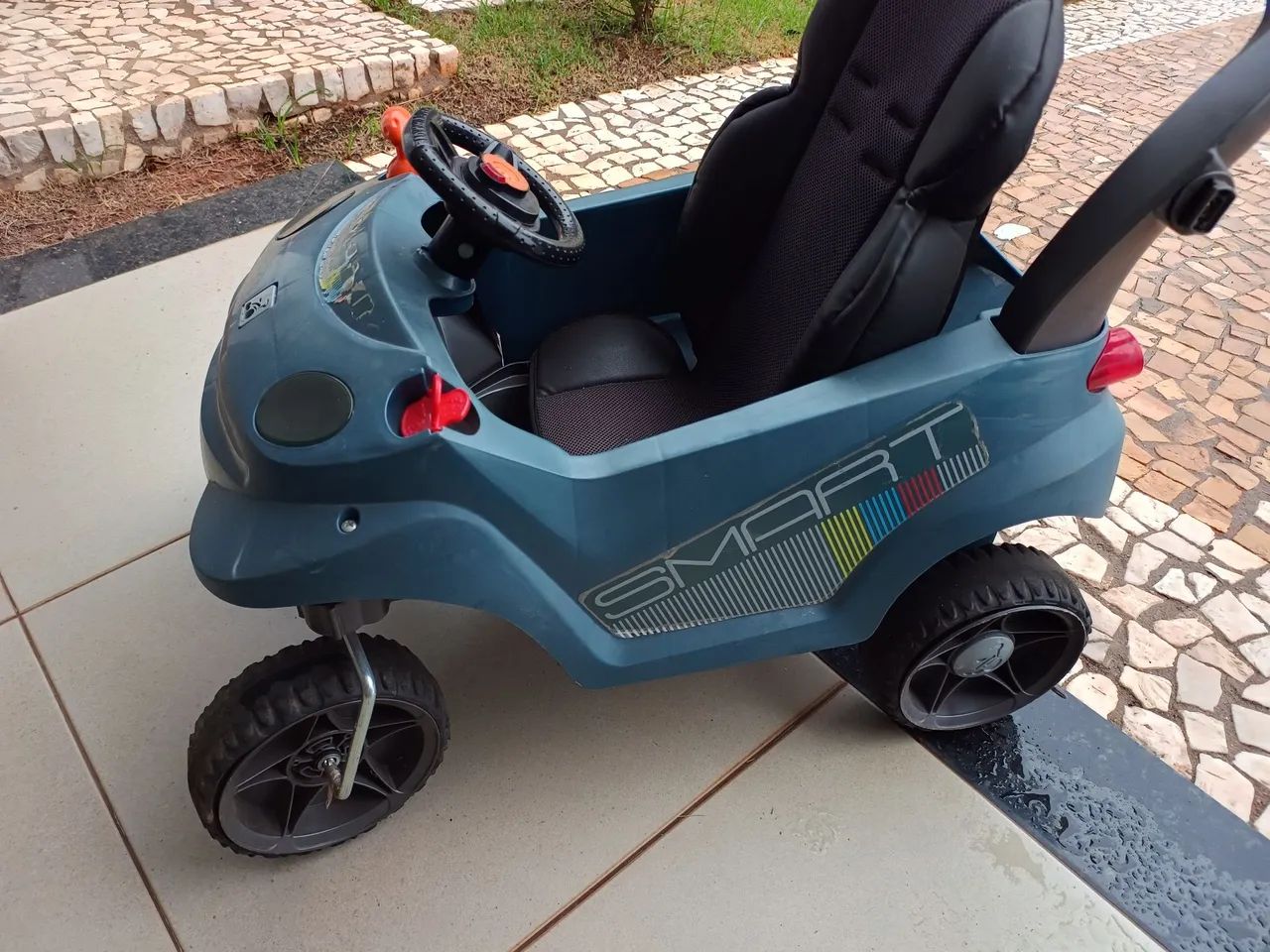 Carrinho de passeio bandeirantes Smart baby azul