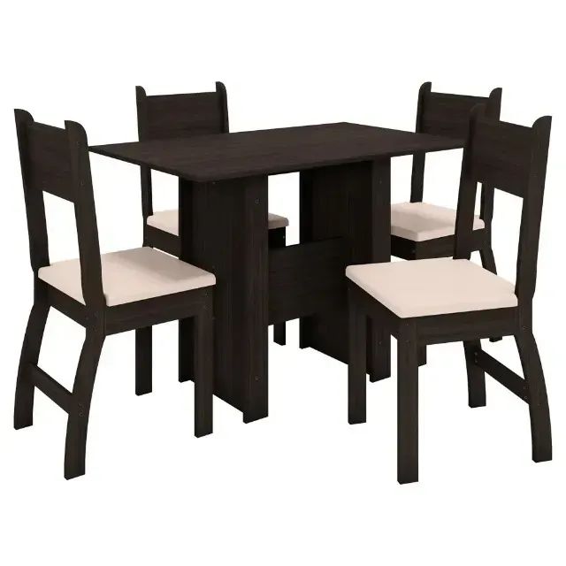 Mesa para cozinha com 4 cadeiras 