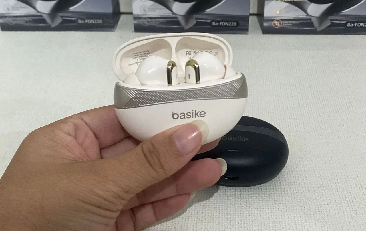 Fone de ouvido Basike sem fio  - Foto 5