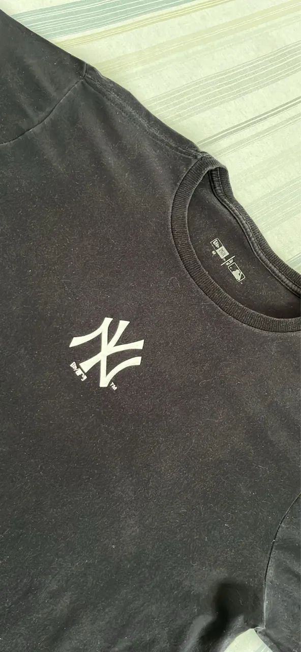 Camiseta New Era New York Yankees NY Preta Tamanho M - Foto 2