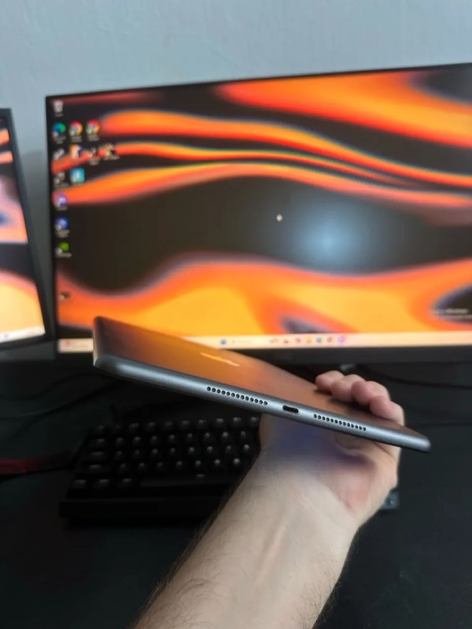 Ipad 7 32gb cinza espacial com caneta - Foto 4