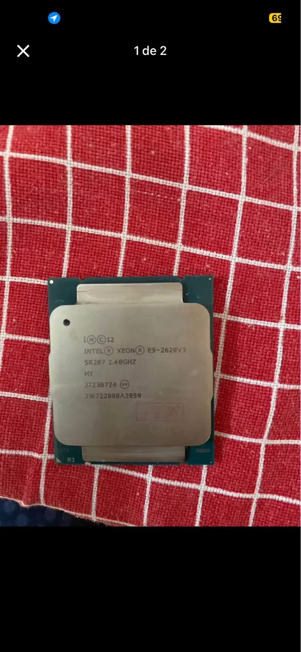 PROCESSADOR XEON E5-2620 V3 - NOVO (NUNCA USADO)