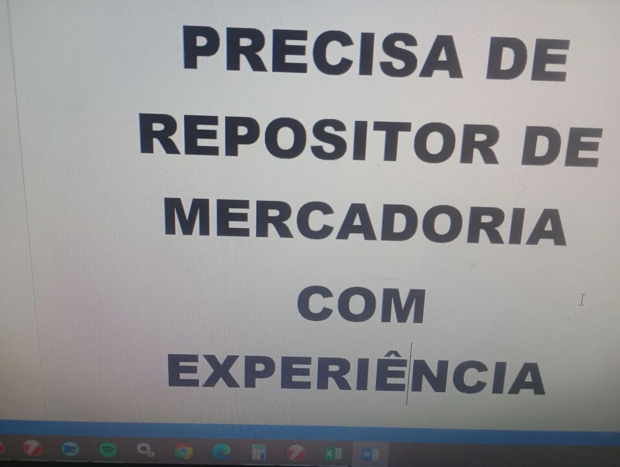 Repositor de mercadoria