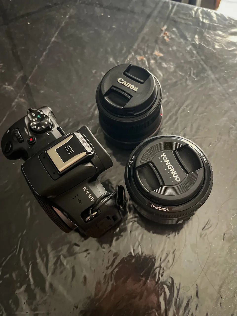 CÂMERA R50 CANON + 18-45MM + 50MM