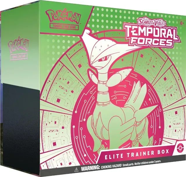 Etb Pokémon Tcg Scarlet & Violet Temporal Forces Iron Leaves