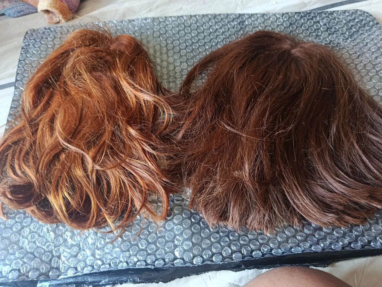Cabelo humano prótese de acabamento 