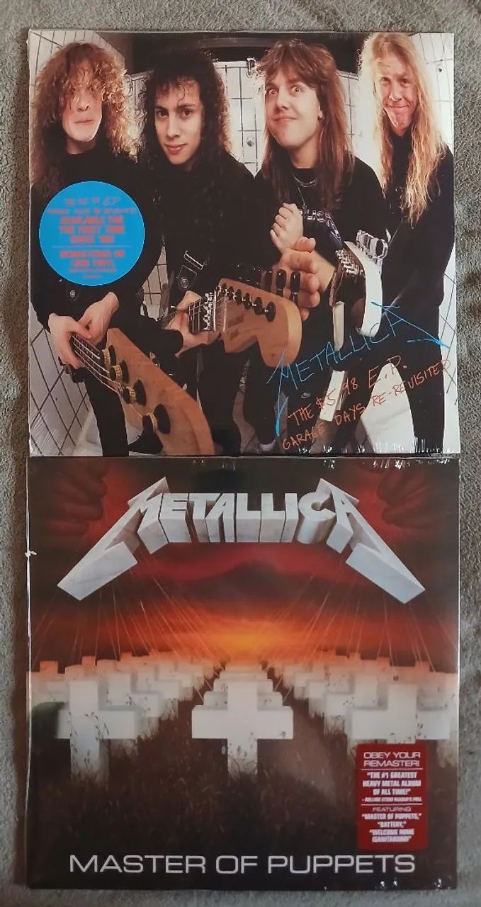 2 lps vinil Metallica - lacrados - frete grátis 