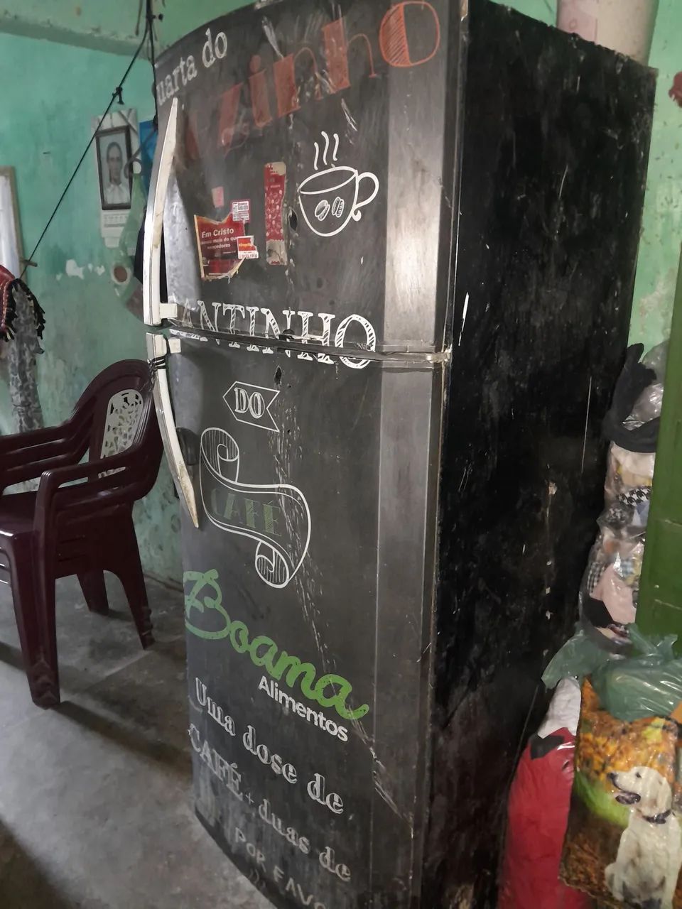 Geladeira com defeito 