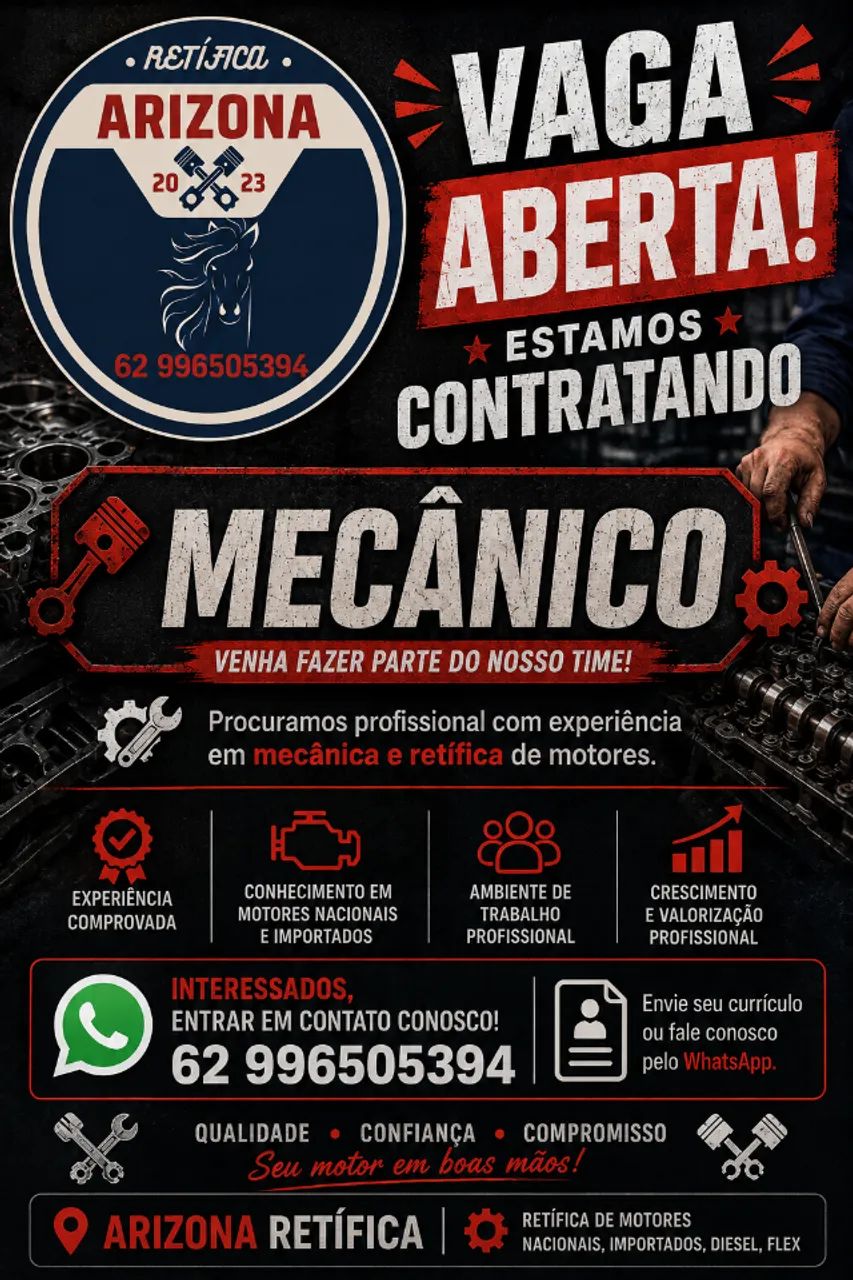 vaga de emprego mecanico 
