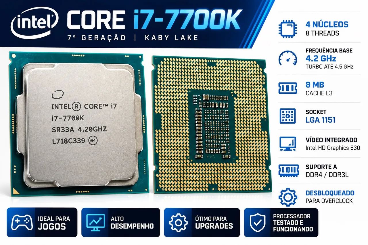 Intel i7 7700k LGA 1151 - Foto 2