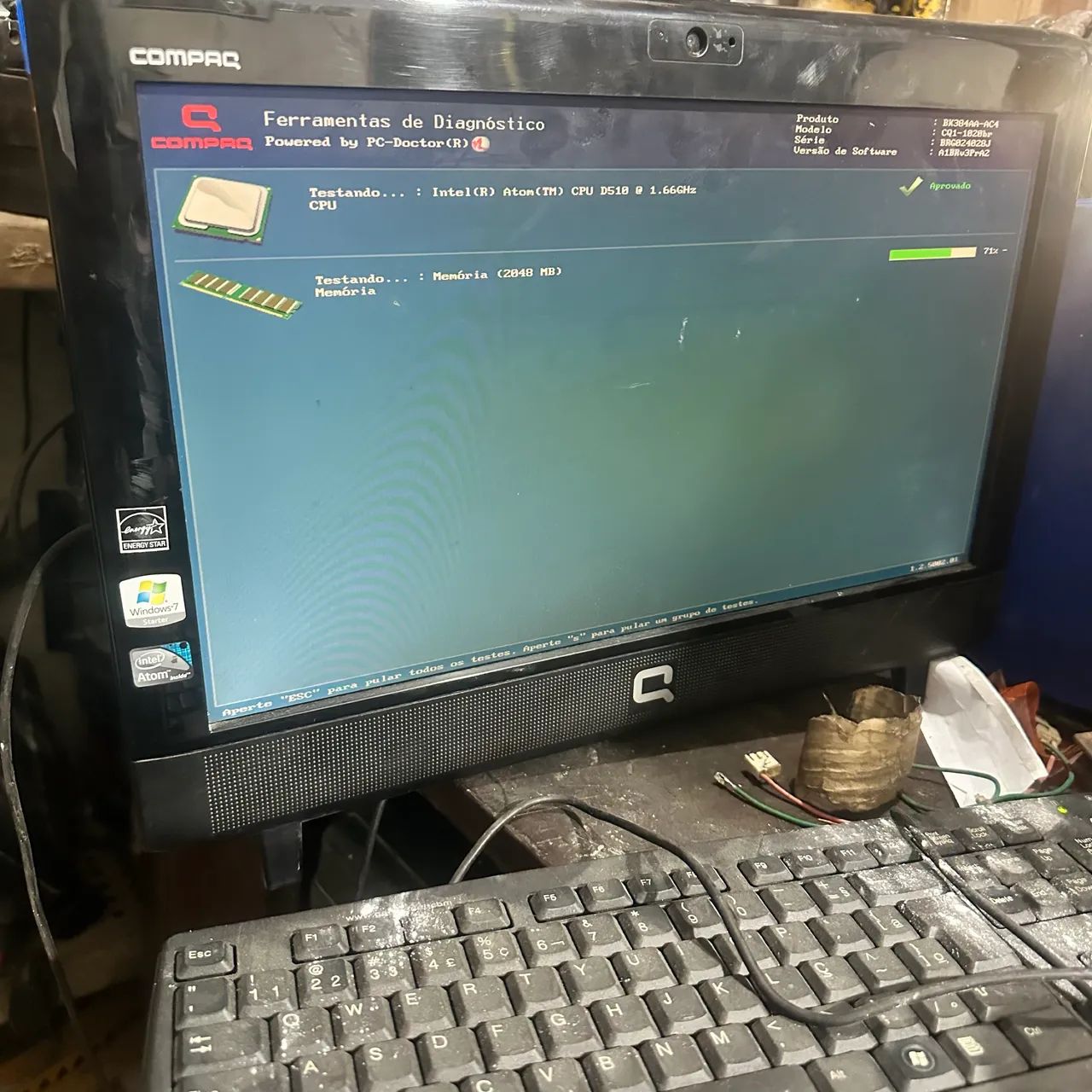 Compag Átomos cpu D510@1,66Ghz para concerto ou aproveitar peças   - Foto 4