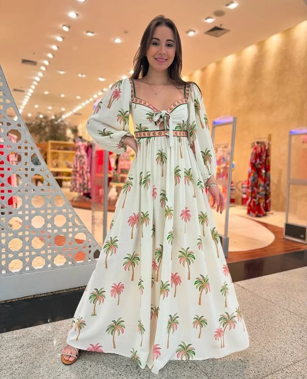 Vestido Farm Coqueirinhos Tam P