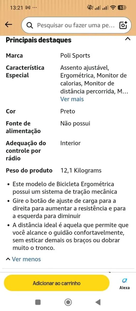 Bicicleta ergométrica - Foto 4