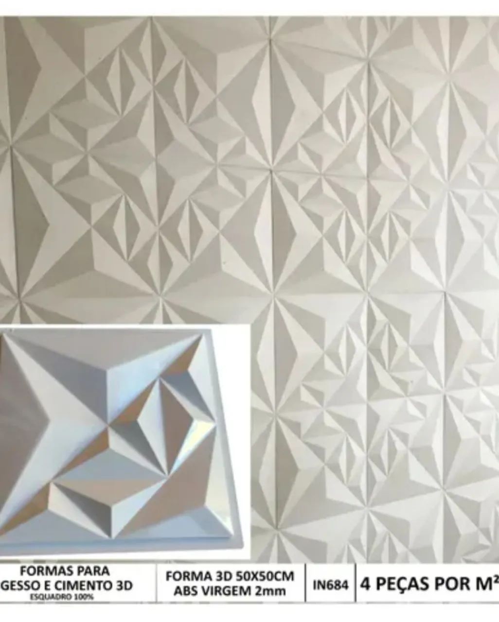 Instalação e vendas de placas de gesso 3D  - Foto 5
