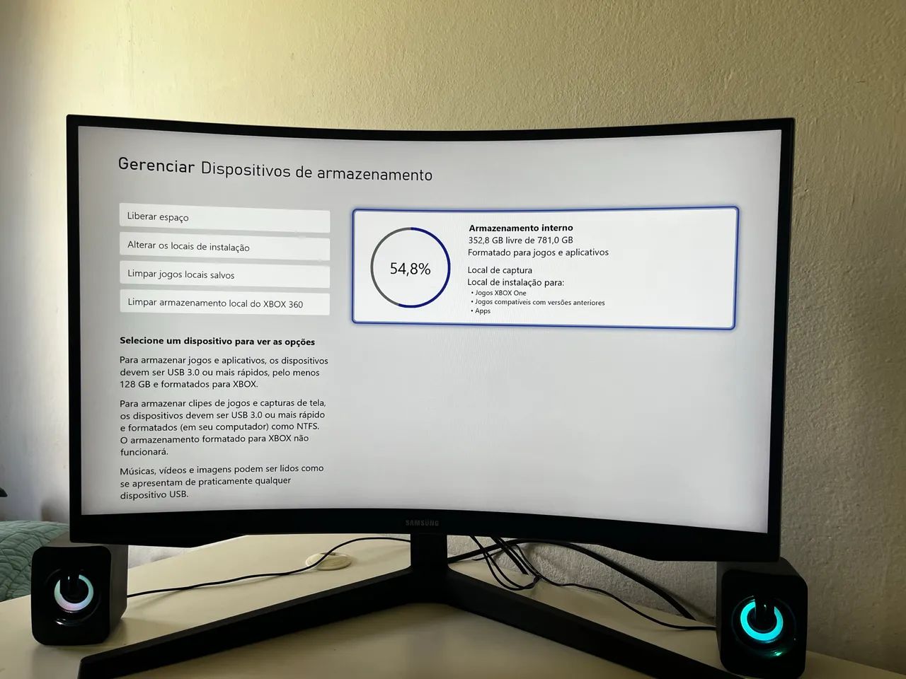 Xbox One S 1TB + Controle + Cabos | Funcionando Perfeitamente - Foto 4