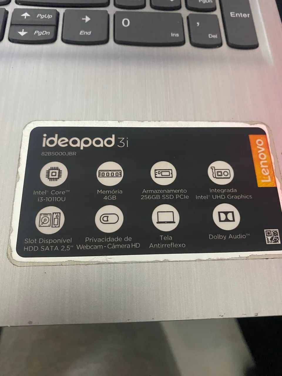 Notebook Lenovo Ideapad 3 Intel Core i3 4GB - 256GB SSD 82BS000JBR 15,6? - Foto 3