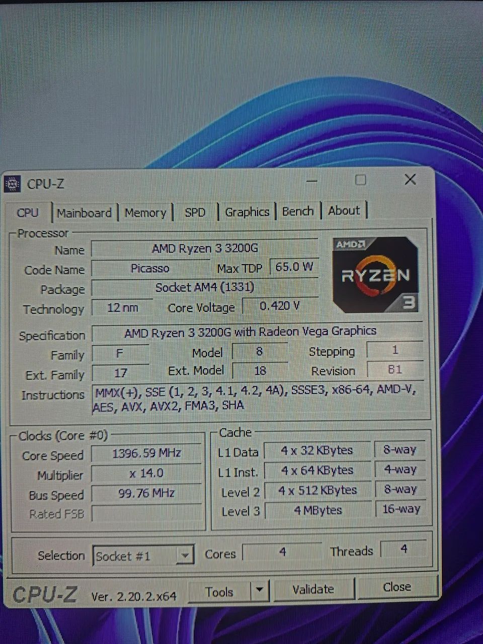 Processador ryzen 3200g com coler - Foto 4