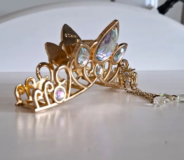 presilha de cabelo coroa disney rapunzel - Foto 3