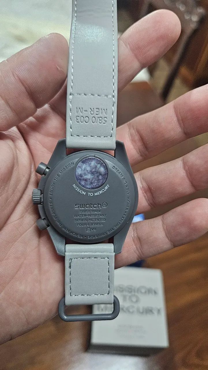 Relógio Omega x Swatch Moonswatch - Completo com caixa - Foto 4