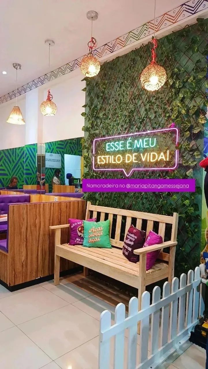 Banco namoradeira de madeira pinus  - Foto 2