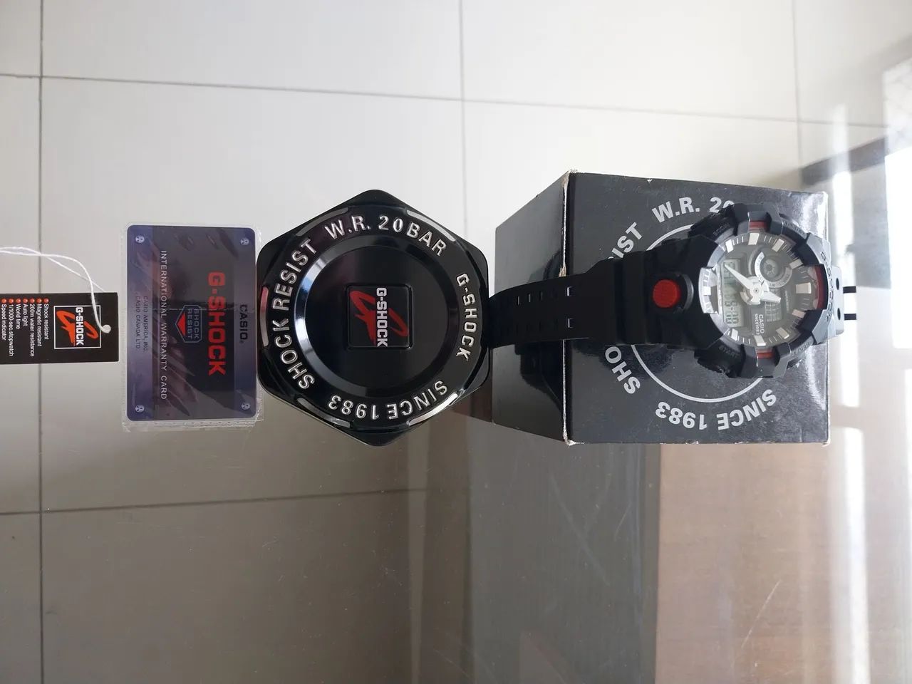 Relógio casio ga 700 1adr original novo com caixa certificado e etiqueta.  - Foto 4