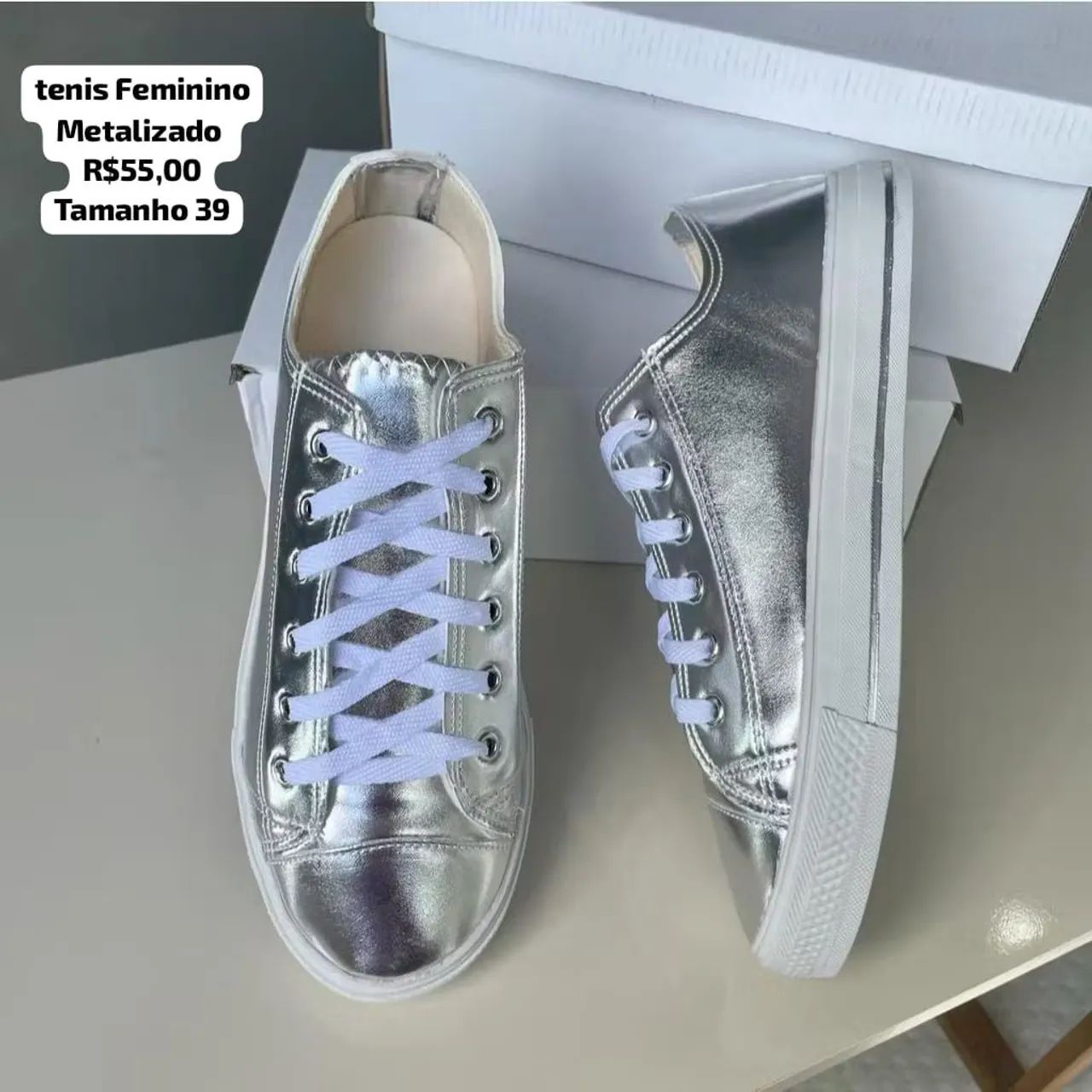 tenis Feminino Metalizado