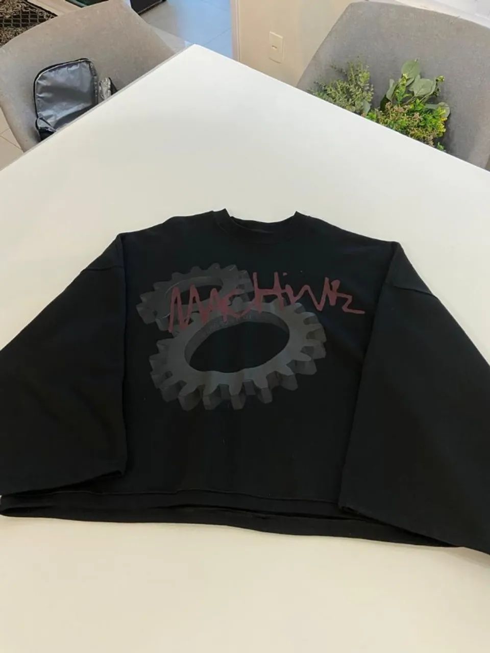 moletom perschange the machine crewneck