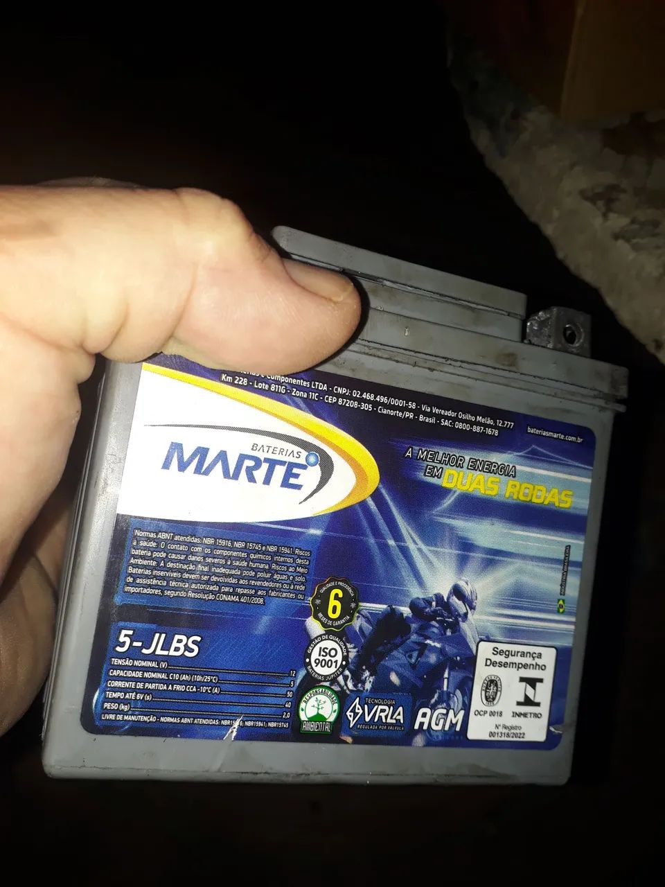 Vendo esses pecas p moto 125 aceito cartao * bateria 100 burrinho de freio120 novo - Foto 4