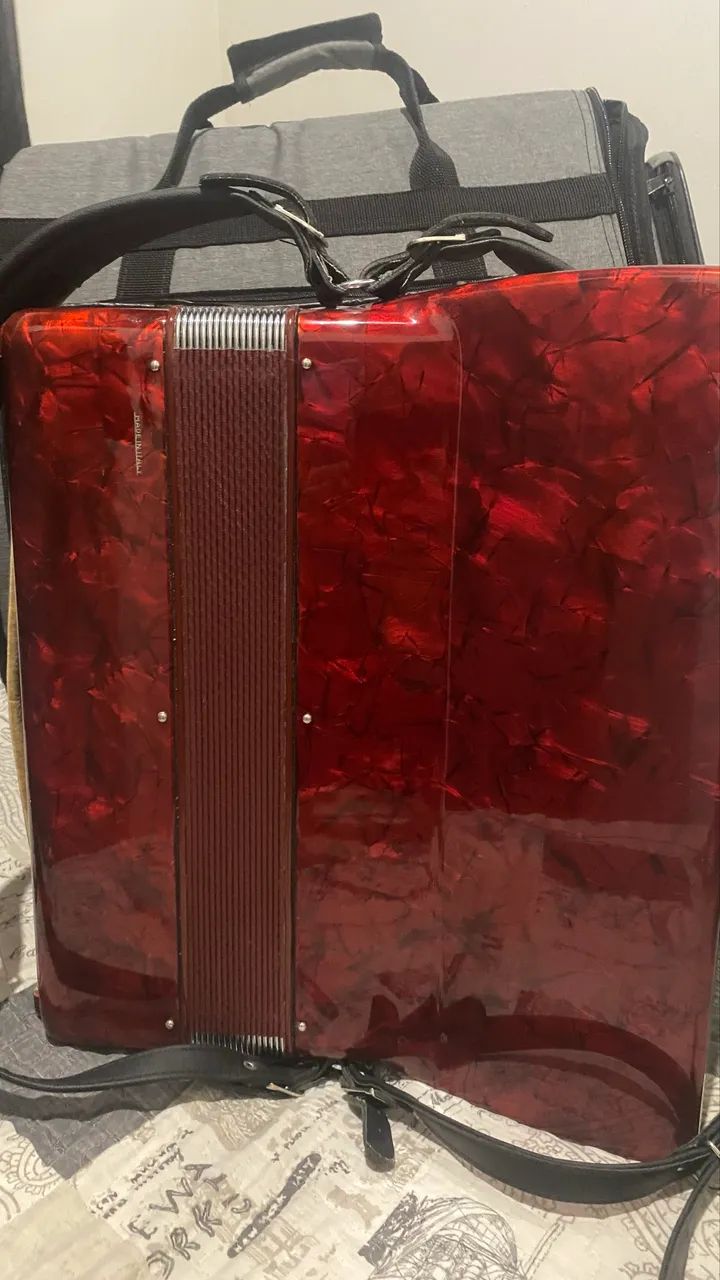 Acordeon Da Vinci Ferrari 120 baixos - Foto 3