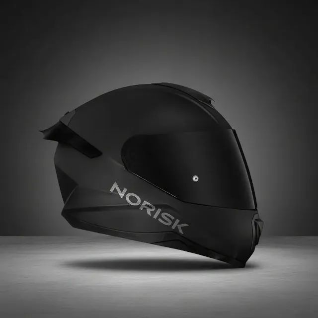Capacete Norisk Razor Monocolor Fosco Black Edition TAM 62 NOVO