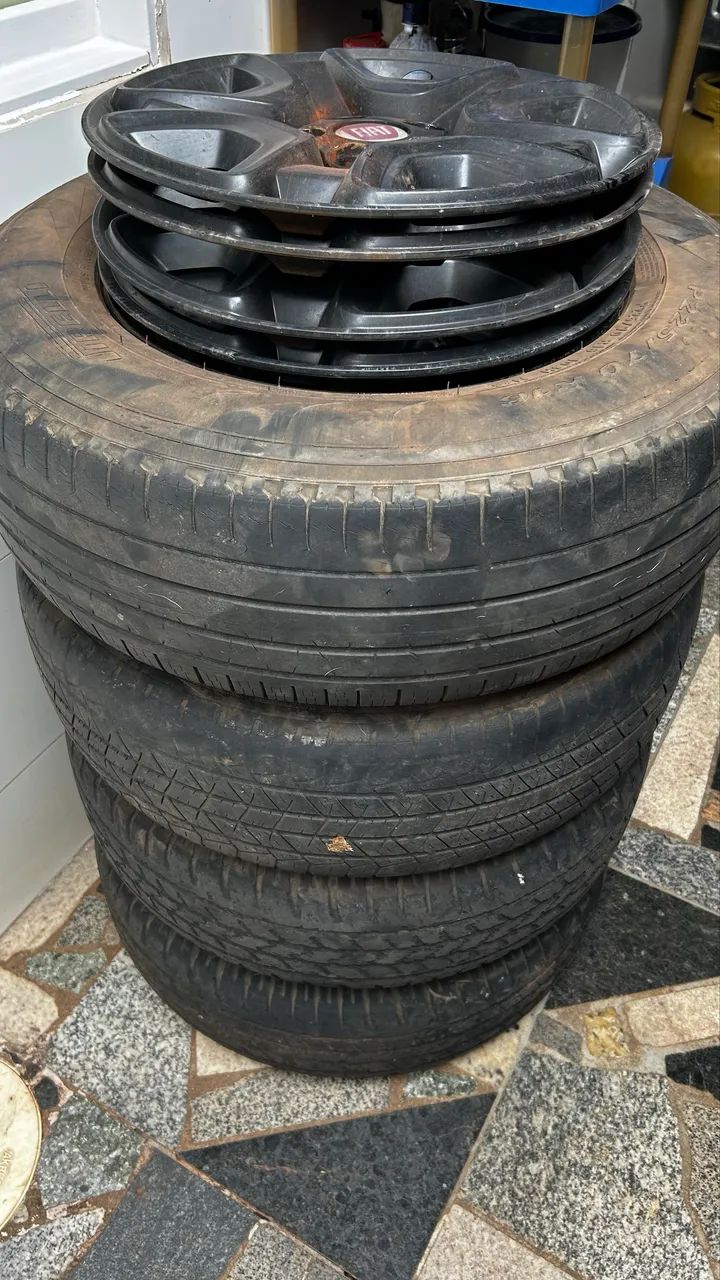 Jogo de Rodas com Pneus aro 16 furação 5x110 - Foto 3