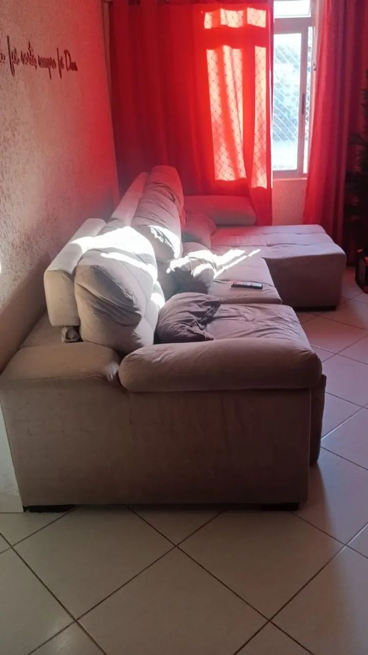 Sofá retrátil 3 lugares só retirada  - Foto 2