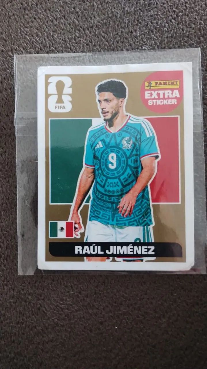 Figurinha lendaria Raul Jimenez Ouro copa 2026