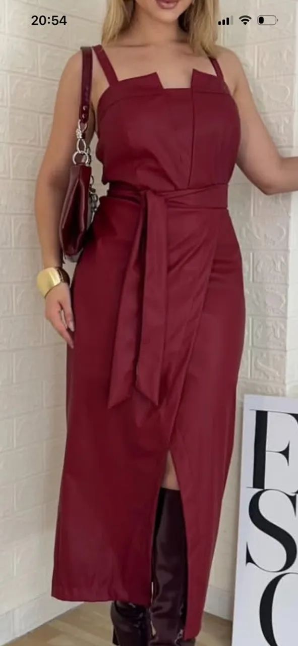 Vestido cor MARROM