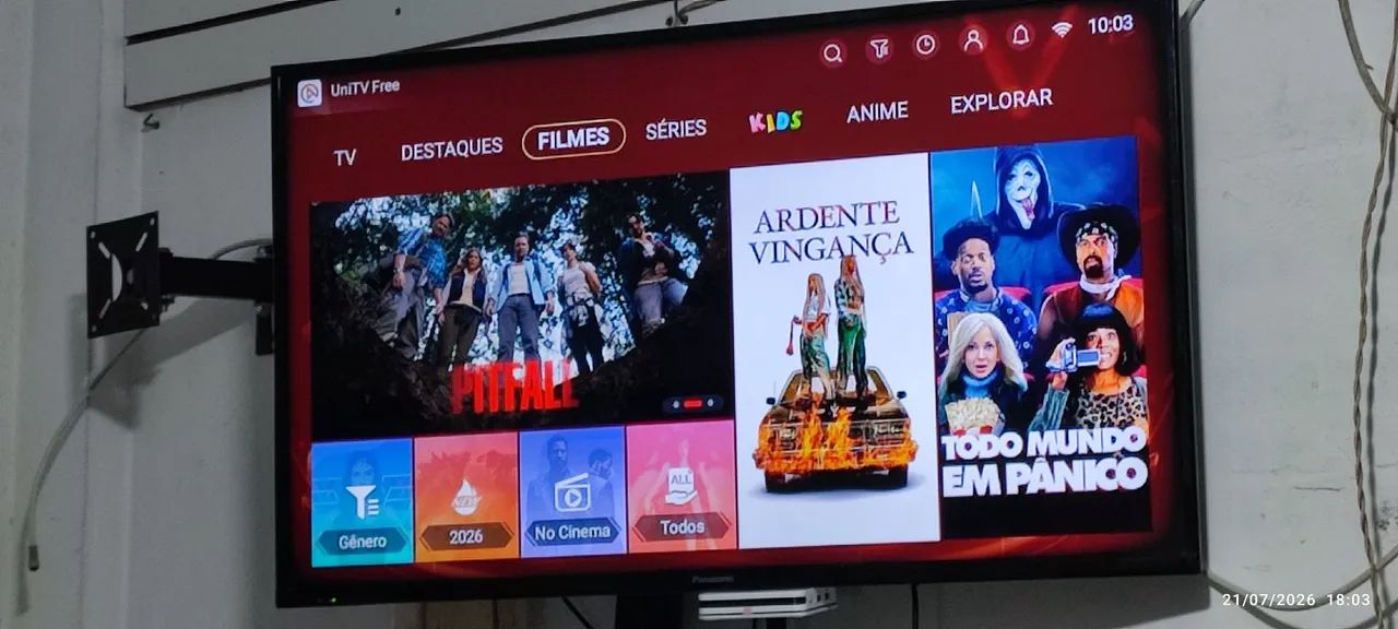 Tv Panasonic 39 polegadas toda boa, só o sinal de antena q não funciona!  - Foto 3