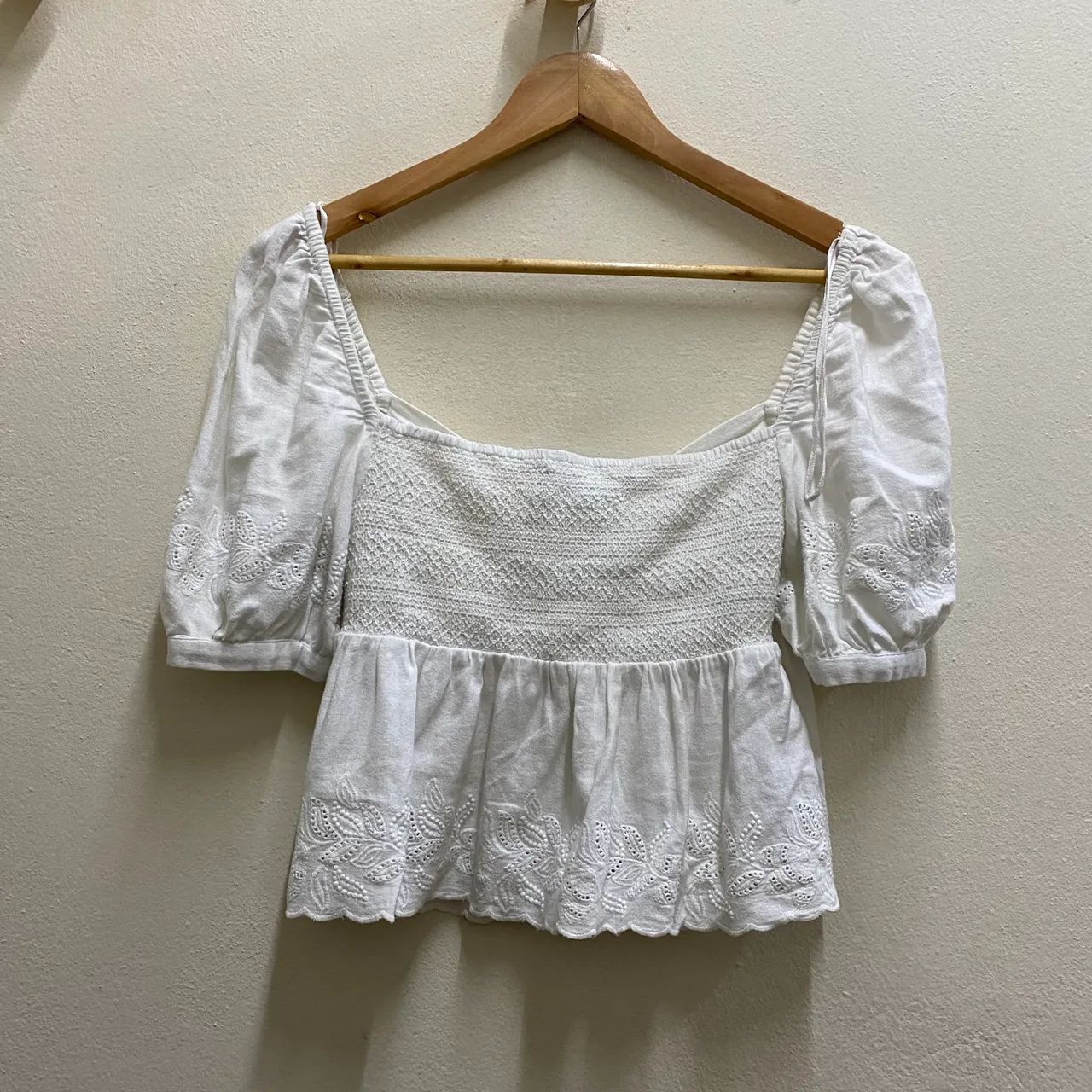 Blusa bata Zara coquette tamanho P  - Foto 4