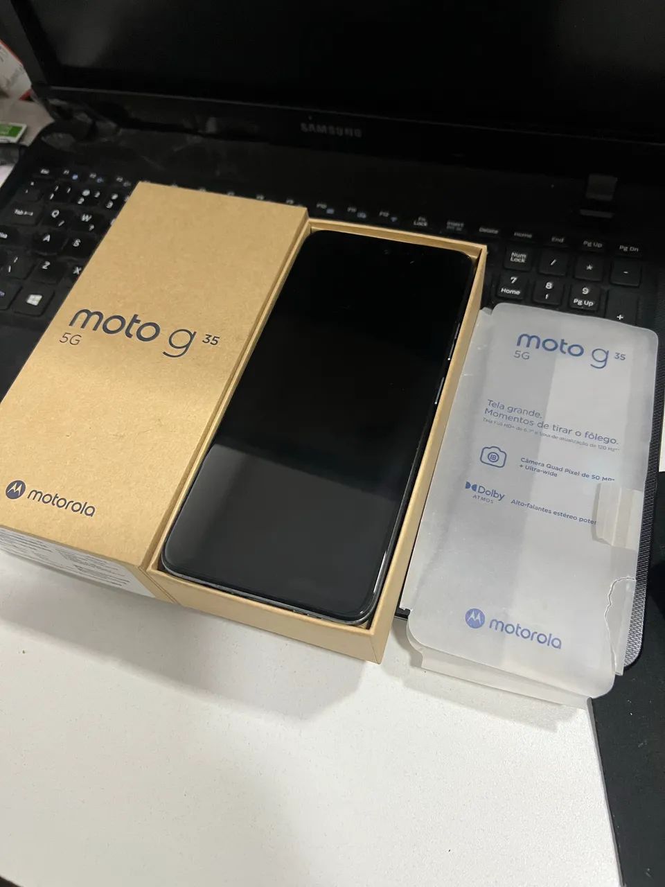 Celular g35 na caixa com nota - Foto 2