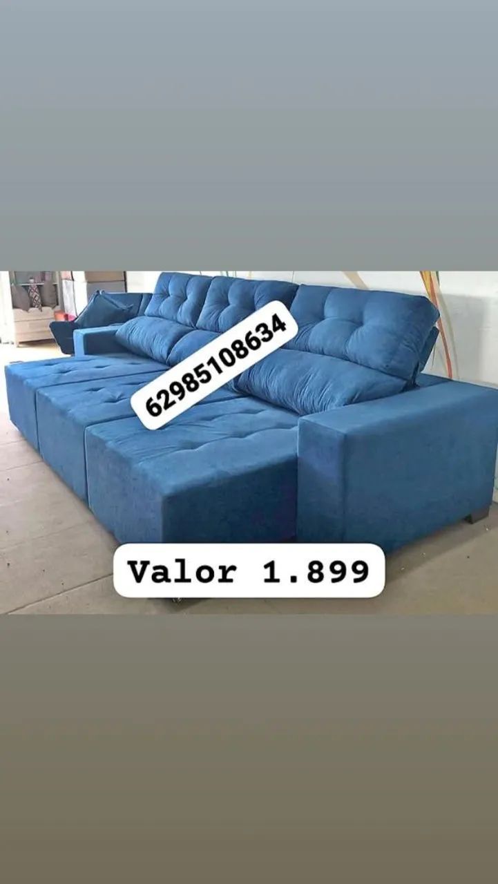 Sofá retratil e reclinável 