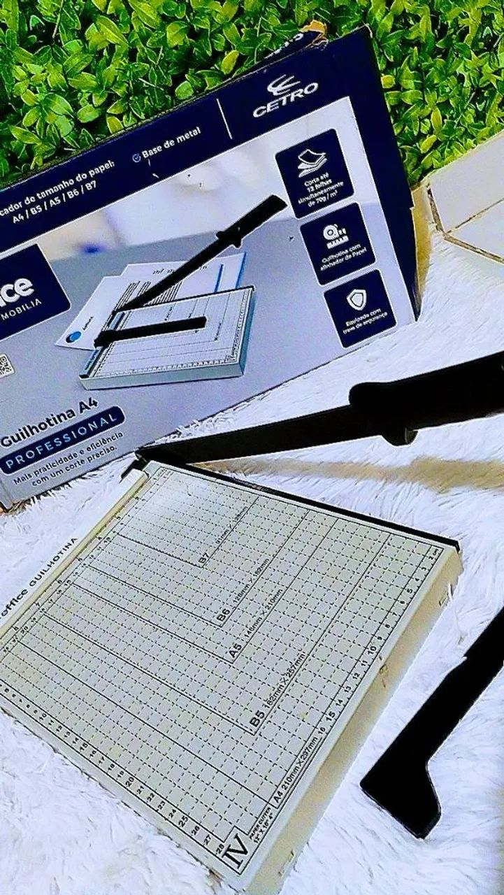 Guilhotina para cortar papéis A4 - Foto 5