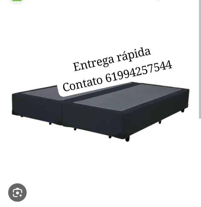 base de cama casal bipartida 