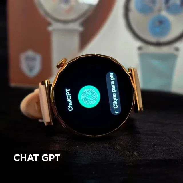 Relógio Smartwatch Redondo Microwear Gt5 Mini 41mm Séries 11 Feminino Infantil Ips ChatGPT - Foto 6