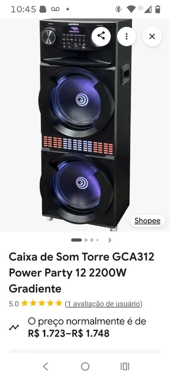 Vendo caixa de som Gradiente GCA semi nova  - Foto 3