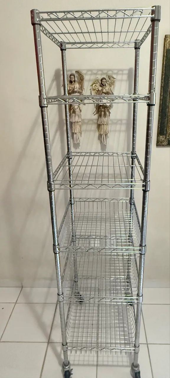 Estante Aço Cromado 6 Prateleiras