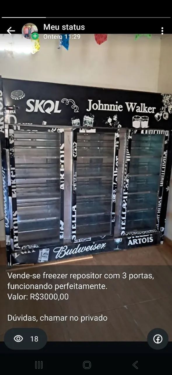 Vende-se freezer repositor vertical com 3 portas - Foto 2